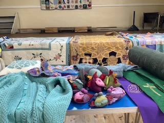 some of the fabulous items made during the last 18 months, taken at the Grand Show and Tell on 14 September.